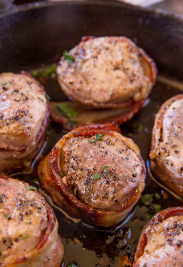 Image of COM: Pork Medallion Bacon Wrapped Seasoned - 24 x 120 Grams